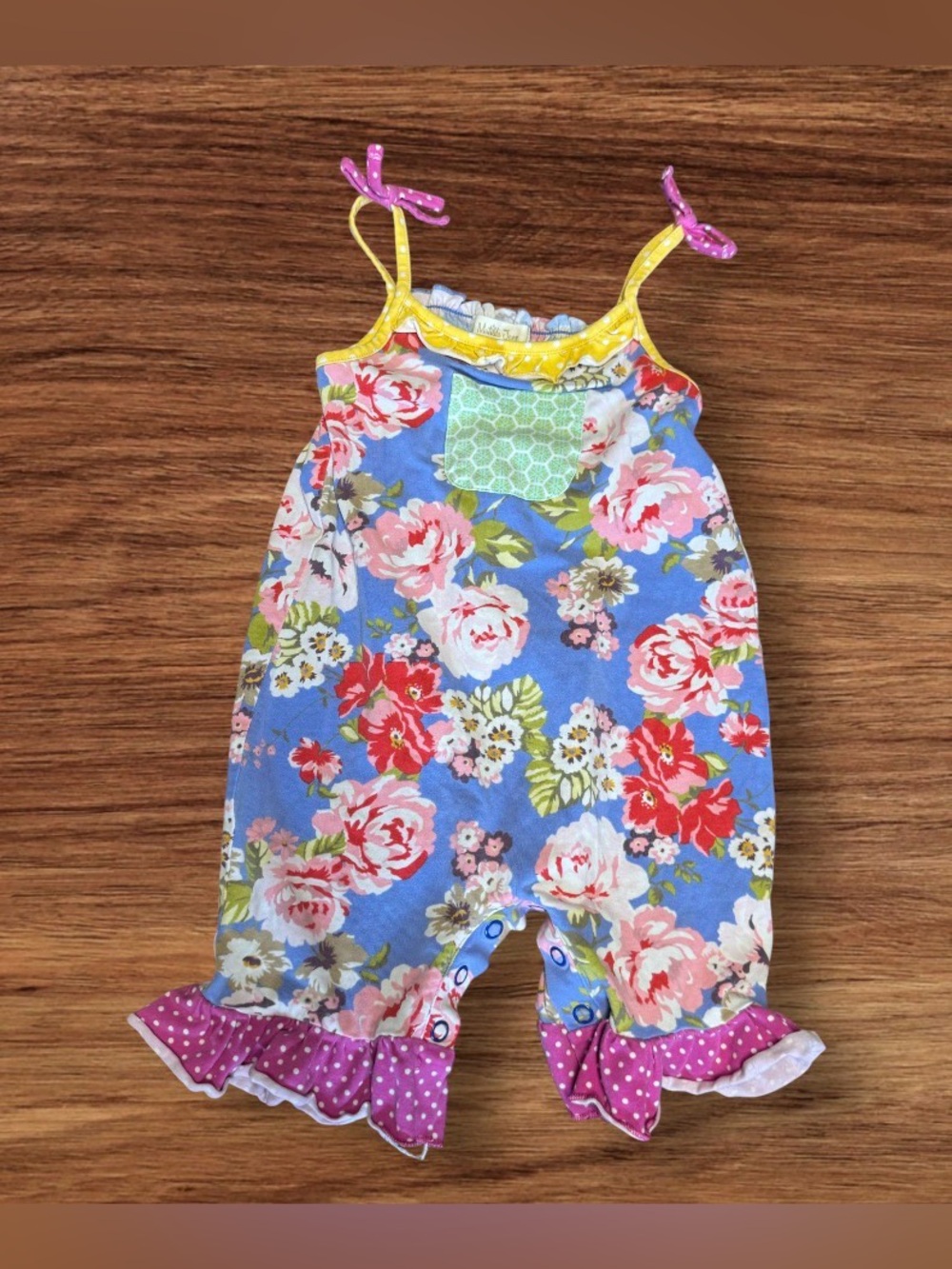 Matilda Jane SUMMER ADVENTURE Romper 18-24 M Floral Knit One-Piece Girl
